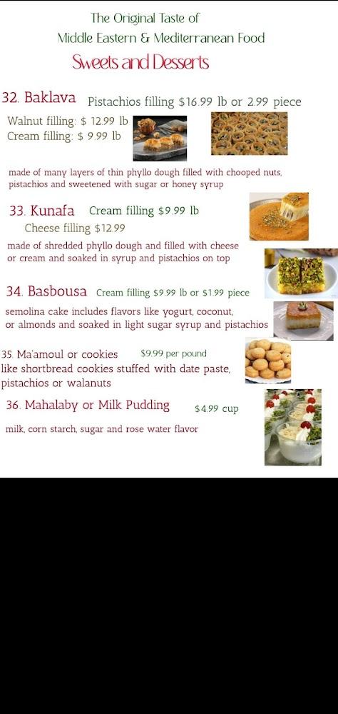 Marhaba Restaurant mTaam wHlwyt mrHb Menu image 4